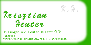 krisztian heuter business card